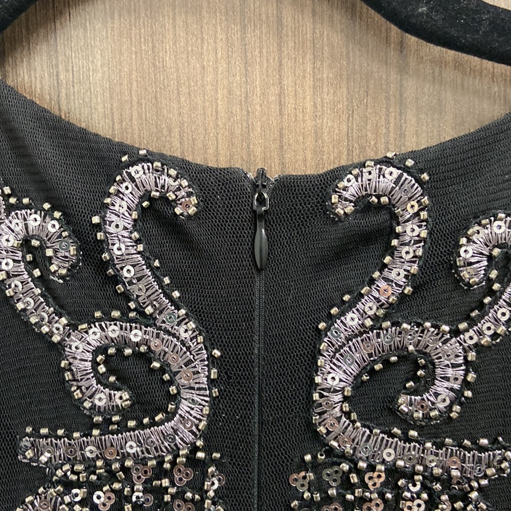 Verty Black Sequin/Beaded Dress. View 5